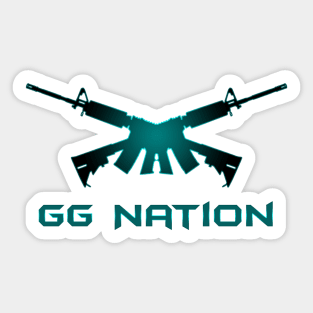 GG Nation Blue Sticker